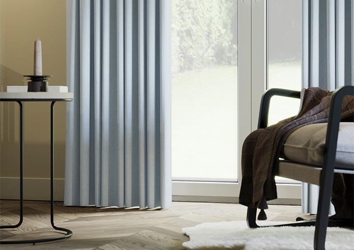 Harris, Arctic Blue - Made to Measure Curtains - Image 5